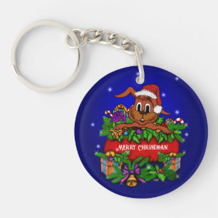 WeihnachtsRabbit Schlüsselanhänger