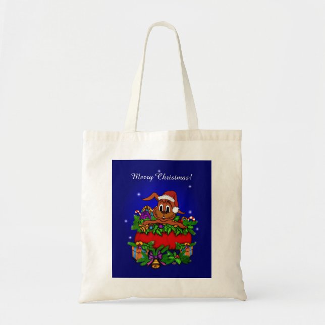 WeihnachtsRabbit Tragetasche (Vorne)