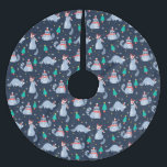 Weihnachtsracoons Polyester Weihnachtsbaumdecke<br><div class="desc">Funny Christmas Pattern</div>