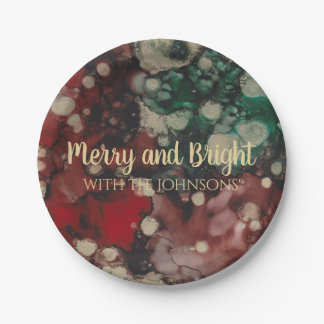 Weihnachtsraden und Golden Pappteller