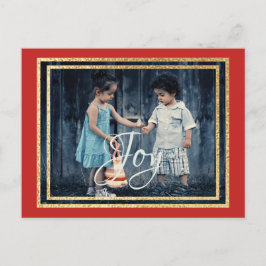 Weihnachtsraeds/Grüntöne auf der Postkarte