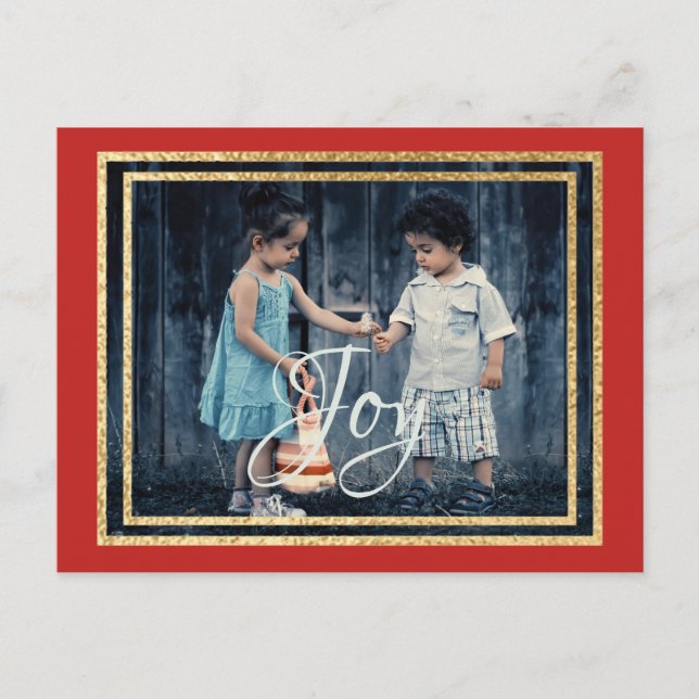 Weihnachtsraeds/Grüntöne auf der Postkarte (Vorderseite)