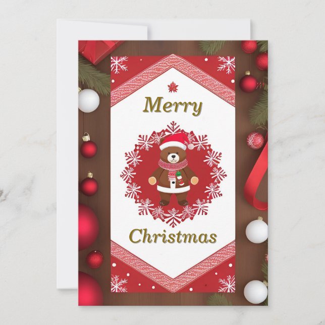 Weihnachtsrahmen Einladung (Vorderseite)