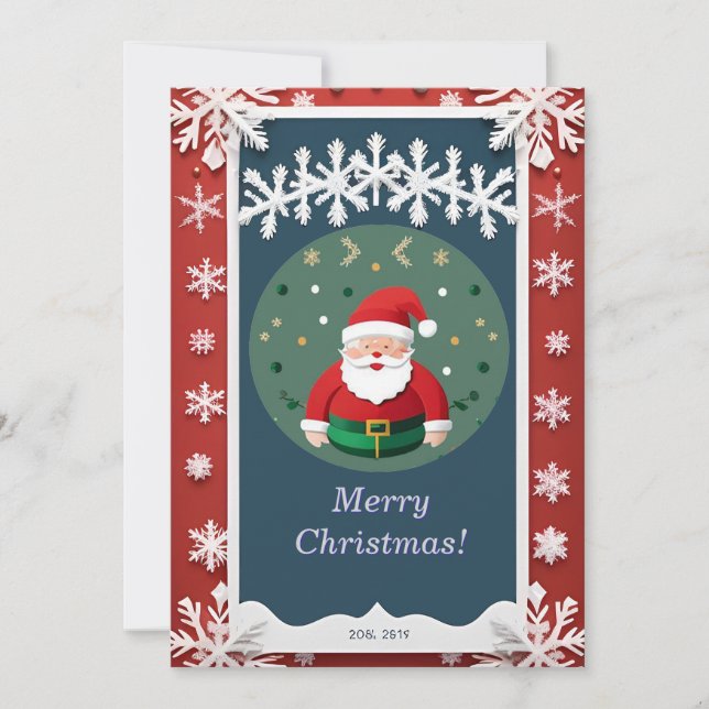 Weihnachtsrahmen Einladung (Vorderseite)