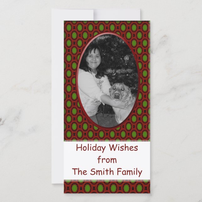 Weihnachtsrahmen Feiertagskarte (Vorderseite)