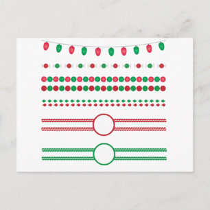 Weihnachtsrahmen Feiertagspostkarte