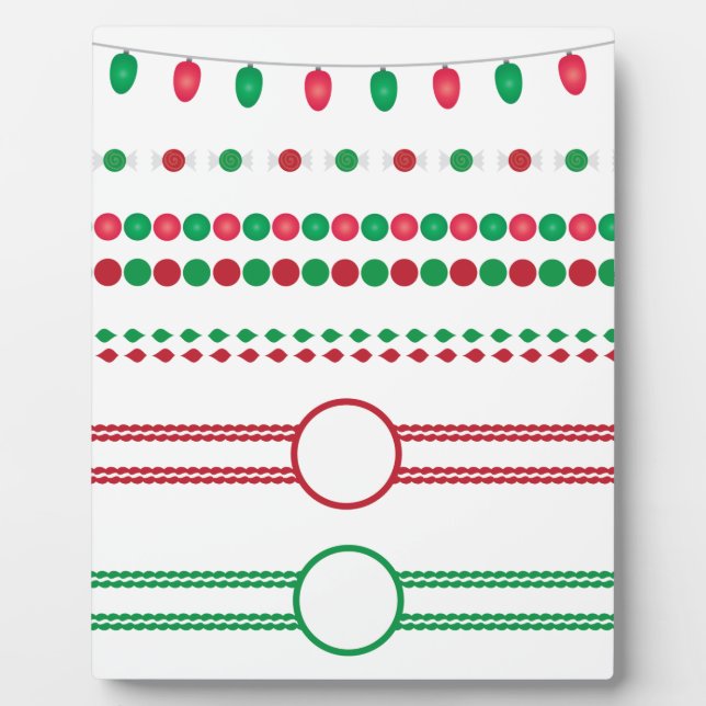 Weihnachtsrahmen Fotoplatte (Vorderseite)