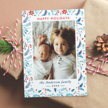 Weihnachtsrahmen für botanische Fotos