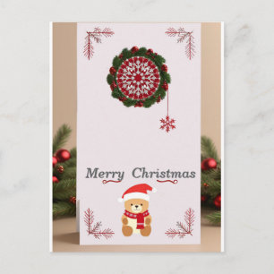 Weihnachtsrahmen Postkarte