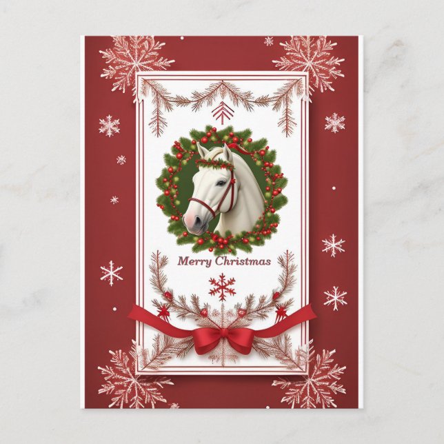 Weihnachtsrahmen Postkarte (Vorderseite)