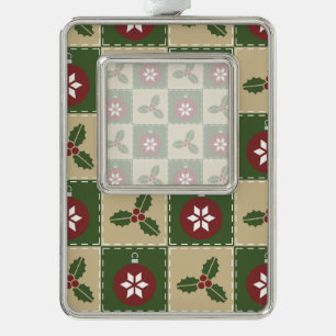 Weihnachtsrahmen Rahmen-Ornament Silber