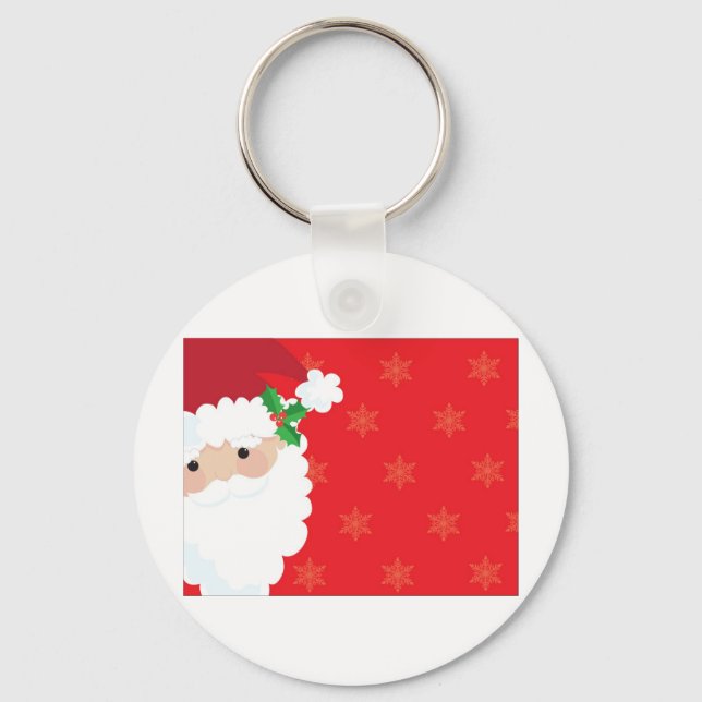 Weihnachtsrahmen Schlüsselanhänger (Vorderseite)