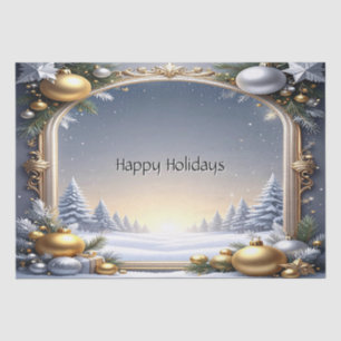 Weihnachtsrahmenpapier Seidenpapier