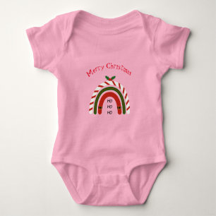 Weihnachtsrainbow Let it Snow Baby Bodysuit Strampler