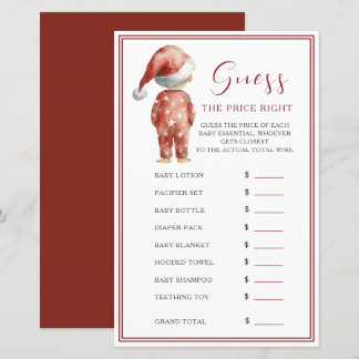 Weihnachtsratespiel für Babypartys - 'Errate den P