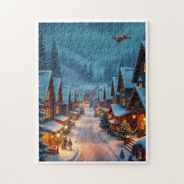 Weihnachtsrätsel-Geschenk Puzzle (Vertikal)