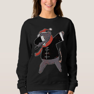 Weihnachtsratte Dabbing-Geschenk für Mäuse-Liebhab Sweatshirt