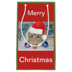 Weihnachtsratten-Geschenktasche Kleine Geschenktüte