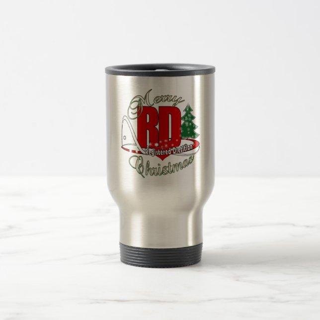 WEIHNACHTSRD REGISTRIERTER DIÄTETIKER REISEBECHER (Mittel)