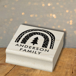 Weihnachtsregenbogen Gummistempel