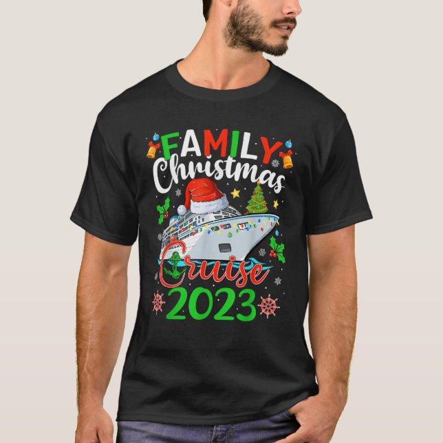 Weihnachtsreise 2023 Weihnachtsliegefamilie T-Shirt (Vorderseite)