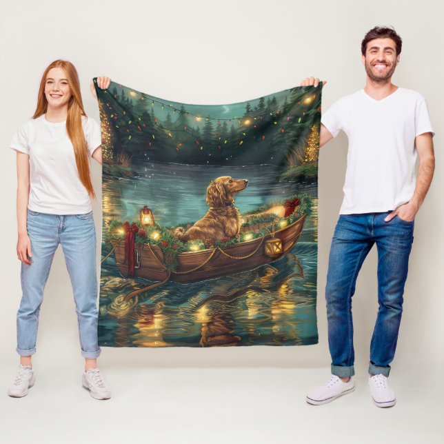 Weihnachtsreise in Afghanistan Fleecedecke (Beispiel)