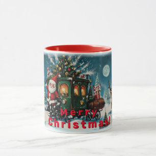 Weihnachtsreise - Lieferwagen des Weihnachtsmanns Tasse