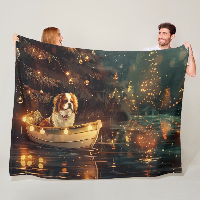 Weihnachtsreise zum Japanischen Kinn Fleecedecke (Beispiel)