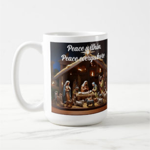 Weihnachtsreligiös Spirituelle Krippe Kaffeetasse