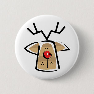 Weihnachtsren Button