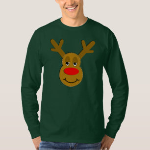 Weihnachtsren-Gesicht T-Shirt