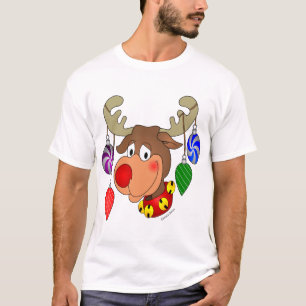 Weihnachtsren mit Verzierungen T-Shirt