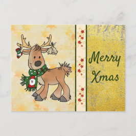 Weihnachtsren Postkarte