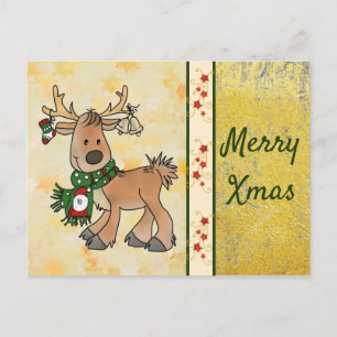 Weihnachtsren Postkarte