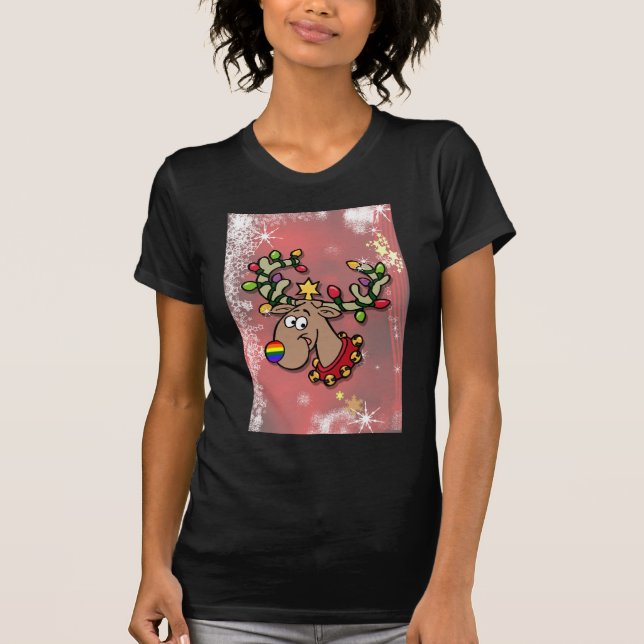 Weihnachtsren T-Shirt (Vorderseite)