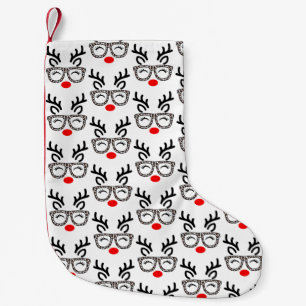 Weihnachtsrentier Leopardengläser Urlaub Kleiner Weihnachtsstrumpf