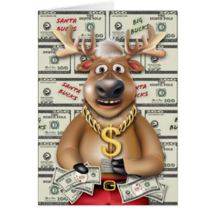 Weihnachtsrentier Rudolph lässt es regnen