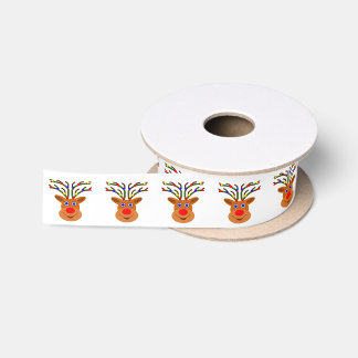 Weihnachtsrentier Satinband