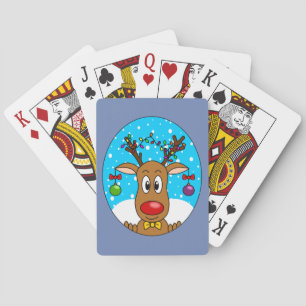 Weihnachtsrentier Spielkarten