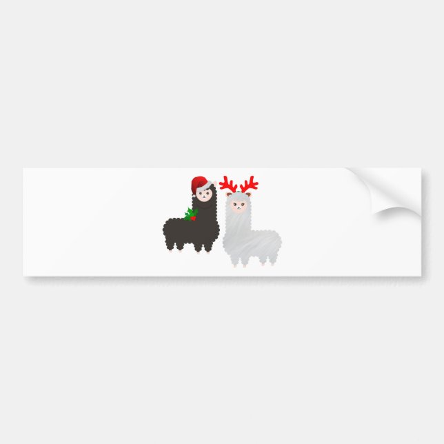 Weihnachtsrentiere Autoaufkleber (Vorne)