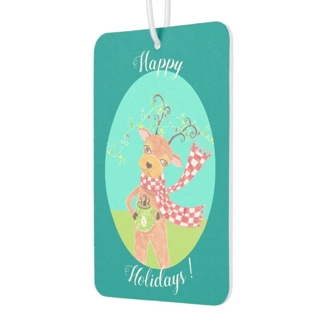 Weihnachtsrentiere Autolufterfrischer (Links)