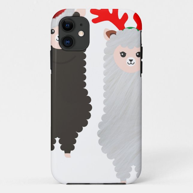 Weihnachtsrentiere Case-Mate iPhone Hülle (Rückseite)