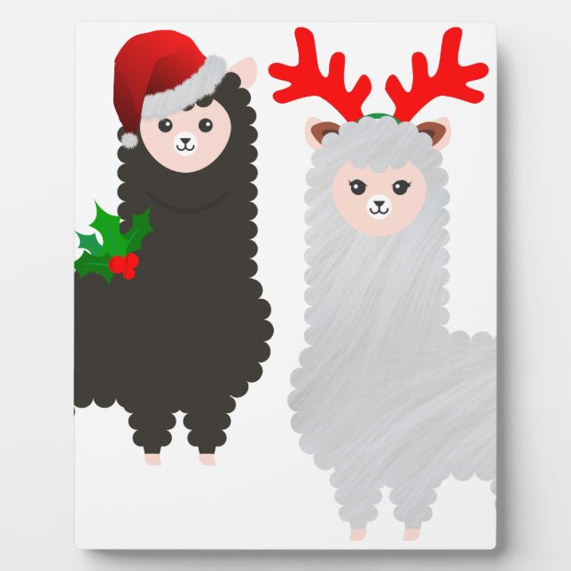 Weihnachtsrentiere Fotoplatte (Vorderseite)