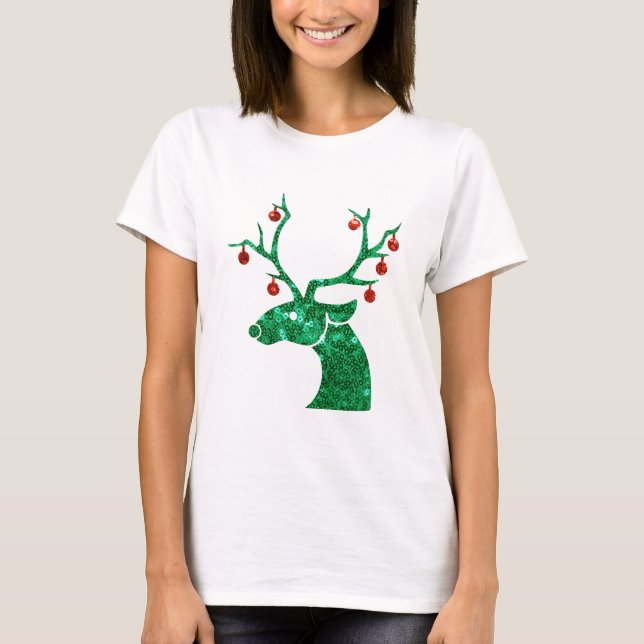 Weihnachtsrentiere T-Shirt (Vorderseite)