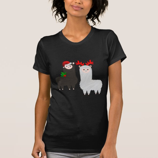 Weihnachtsrentiere T-Shirt (Vorderseite)