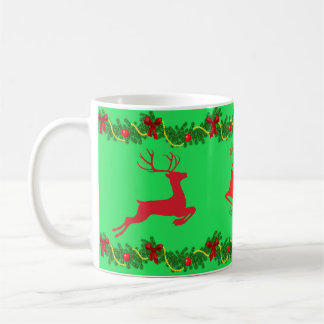 Weihnachtsrentiere-Tasse Kaffeetasse