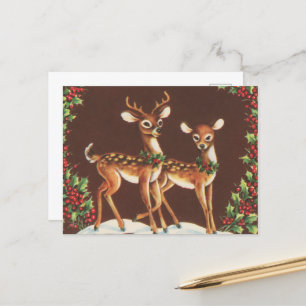 Weihnachtsretro Postkarte