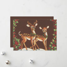 Weihnachtsretro-Rentiere