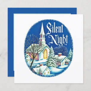 Weihnachtsretro Vintages KirchenParty  Einladung