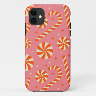 WeihnachtsRetromuster aus Candy Cany Case-Mate iPhone Hülle